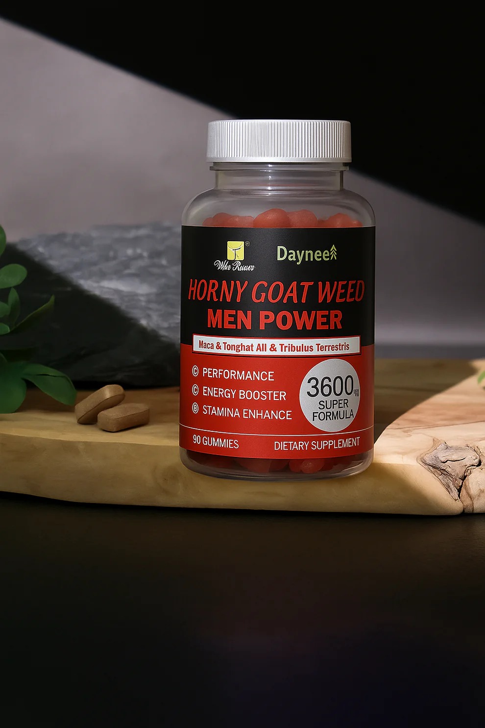 Bouteille Horny Goat Weed Men Power 60 gummies